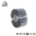 profilé rond en aluminium anodisé durable et personnalisé de radiateur extrudé